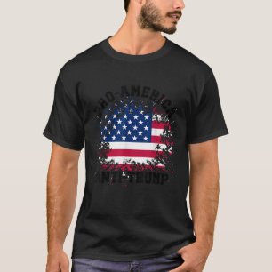 Camiseta Pro America Anti Trump American Flag