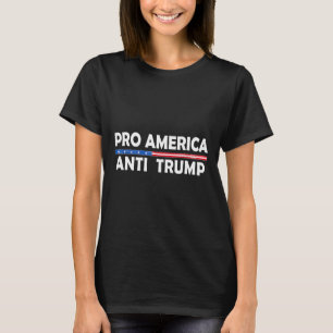 Camiseta Pró-América Anti-Trump Resistência Americana Contr