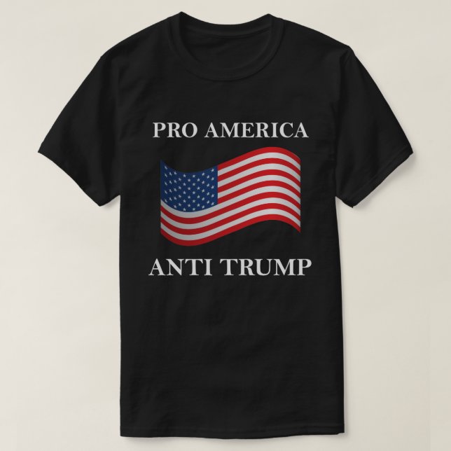 Camiseta Pro anti trunfo de América (Frente do Design)