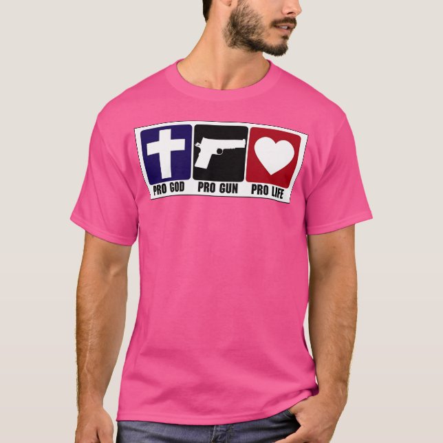 Camiseta Pró Arma Pró Deus Pró Vida (Frente)