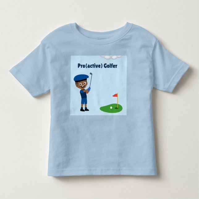 Camiseta Pro(ativa) de golfe para meninos  (Frente)