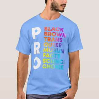 Camiseta Pro Black Brown Trans Queer Science Science Gay Eq