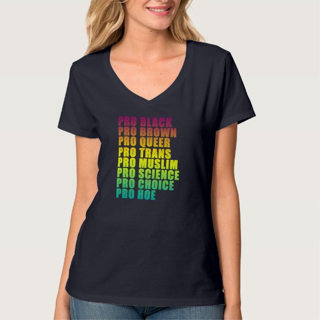 Camiseta PRO Black, PRO Brown, PRO Queer, PRO Trans, PRO Tr (Frente)