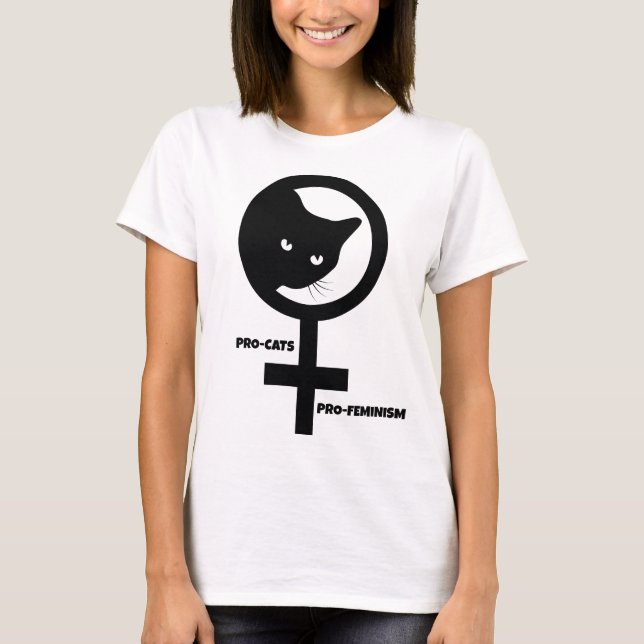 Camiseta Pro Cats Pro Feminismo (Frente)