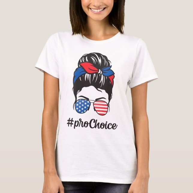 Camiseta Pro Choice AF Direitos Reprodutivos Mensagem Bun U (Frente)