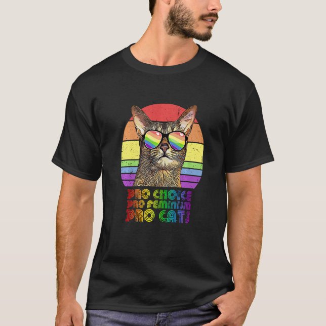 Camiseta Pro Choice Pro Feminismo Pro Cat Lgbtq Feminista 1 (Frente)