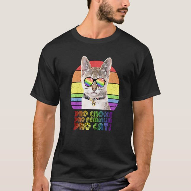 Camiseta Pro Choice Pro Feminismo Pro Cat Lgbtq Feminista 1 (Frente)