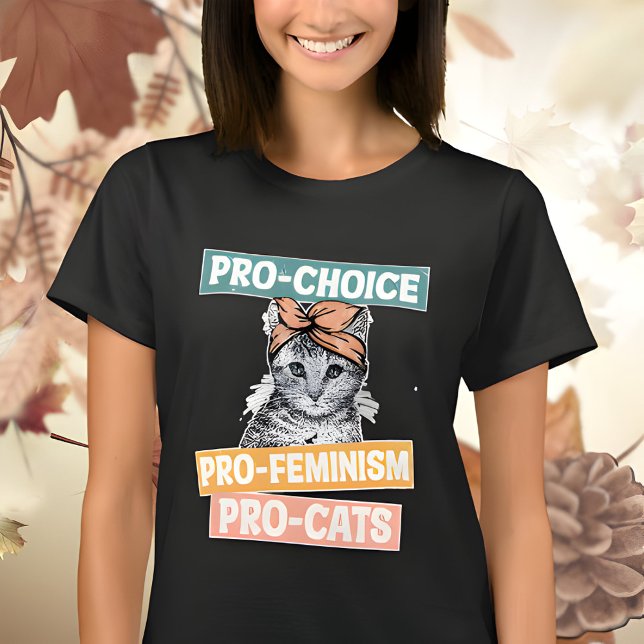 Camiseta Pro Choice Pro Feminismo Pro Cats 2024 (Criador carregado)