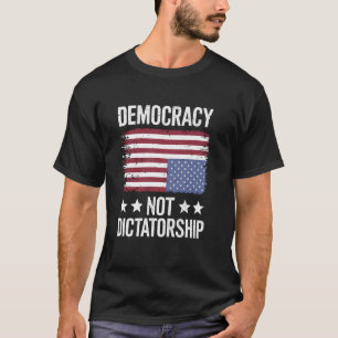 Camiseta Pró Democracia Anti Ditadura Anti MAGA Anti Oli