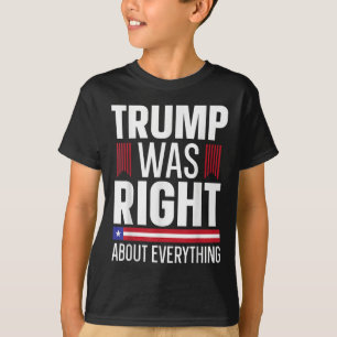 Camiseta Pro Donald Trump Trump Estava Certo Sobre Tudo
