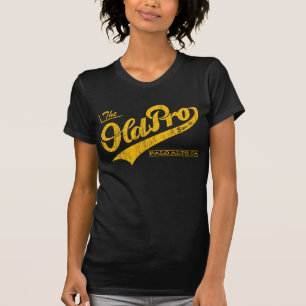 Camiseta Pro família velha (goldenrod do vintage)