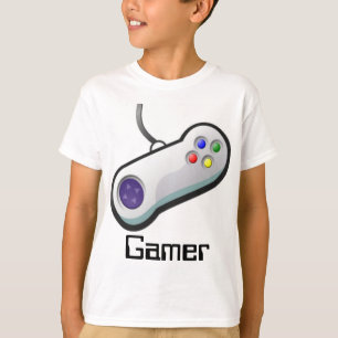 Camiseta Pro Gamer, controlador do jogo de vídeo
