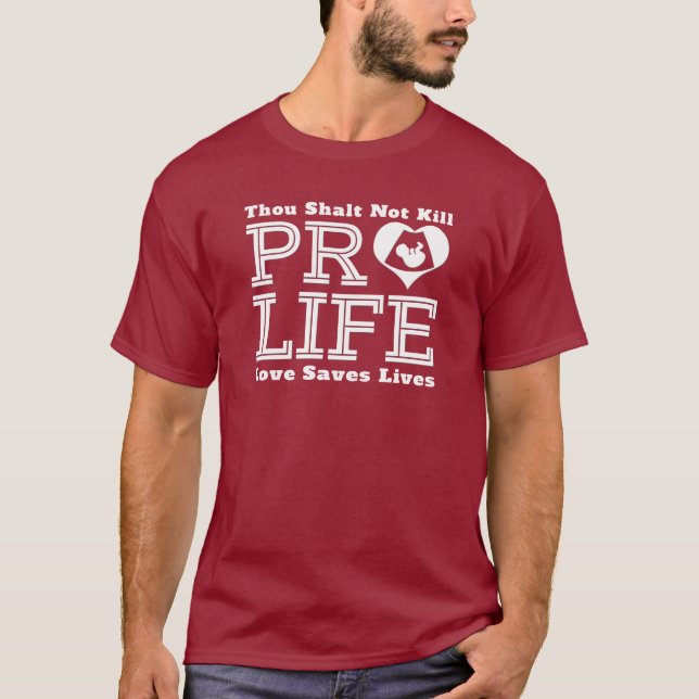Camiseta Pro geração da vida - escolha o t-shirt de março (Frente)
