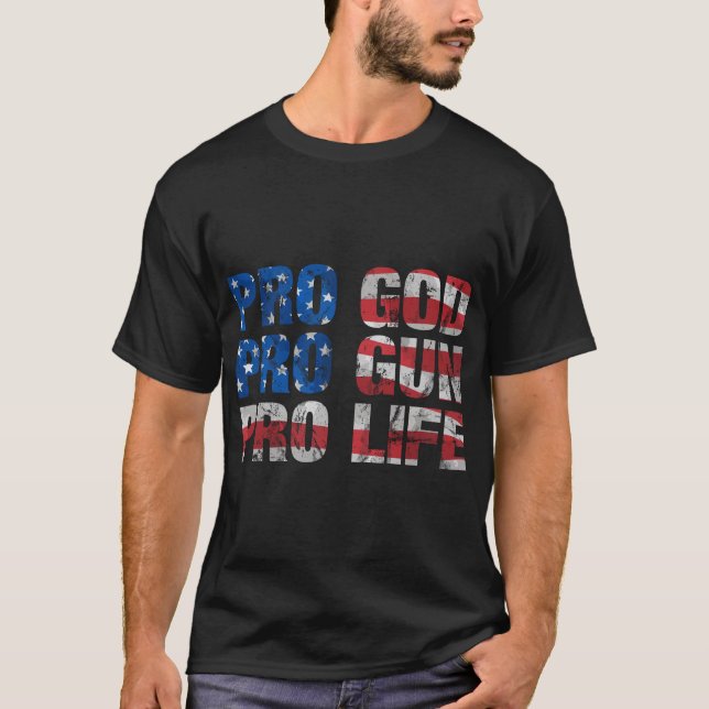 Camiseta Pro God Pro Gun Pro Life (Frente)