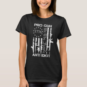 Camiseta Pro Gun Anti-Idiota segundo Emenda Pro Gun Direito