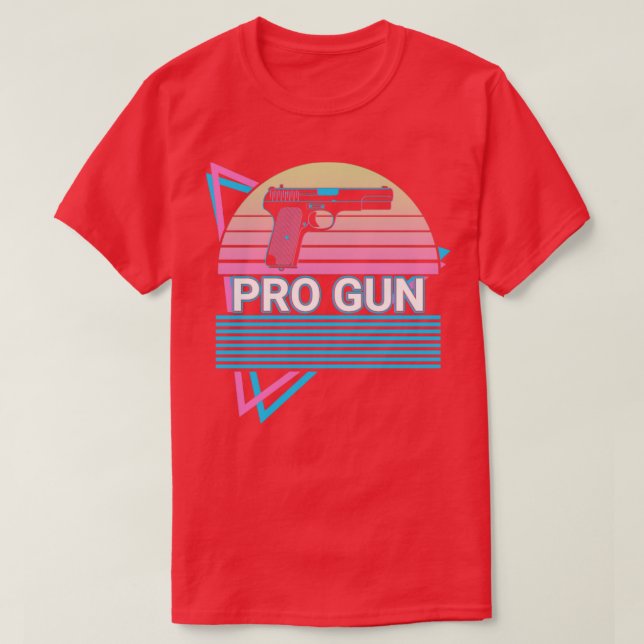 Camiseta Pro Gun Retro (Frente do Design)