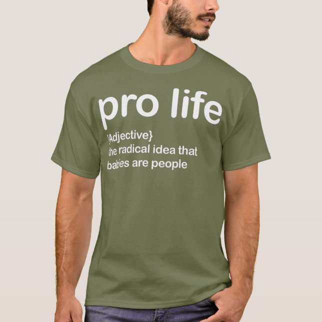 Camiseta pro life the radical idea tee (Frente)