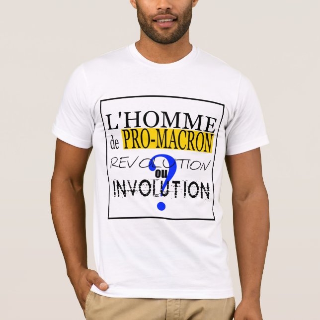 Camiseta PRO-M-A-C-R-O-N Evolução da participação (Frente)