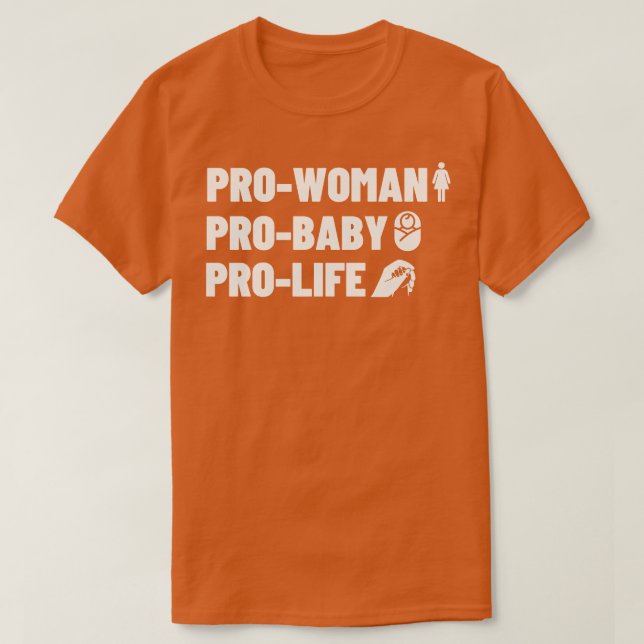 Camiseta Pró-Mulher Pro Mulher Pro Vida 1 (Frente do Design)