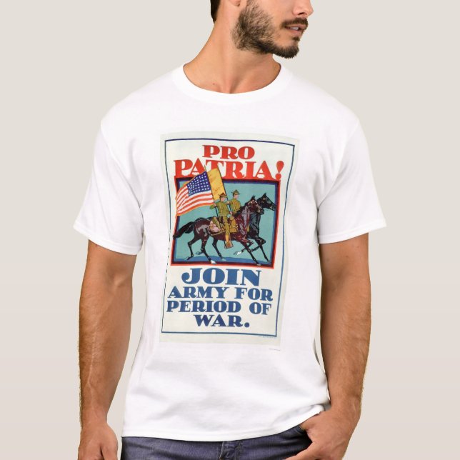 Camiseta Pro Patria!  Junte-se ao exército (US02096A) (Frente)