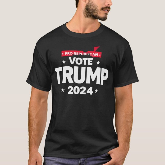 Camiseta Pro Republican Vote Trump 2024 (Frente)
