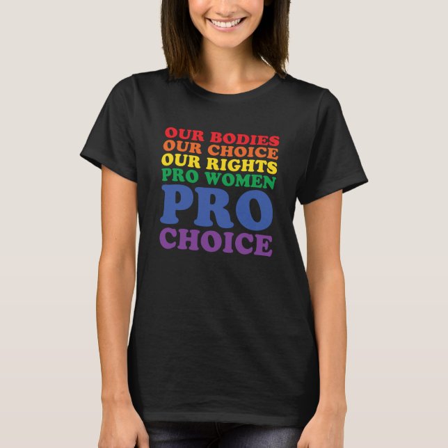 Camiseta Pro Roe 1973 Pro Choices Women's Rights Pro Women (Frente)