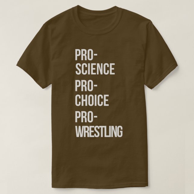 Camiseta Pro Science Pro Choice Premium para Lutas (Frente do Design)