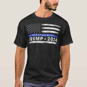 Camiseta Pro Trump 2024 Devolve A Linha Azul Thin Blue Line
