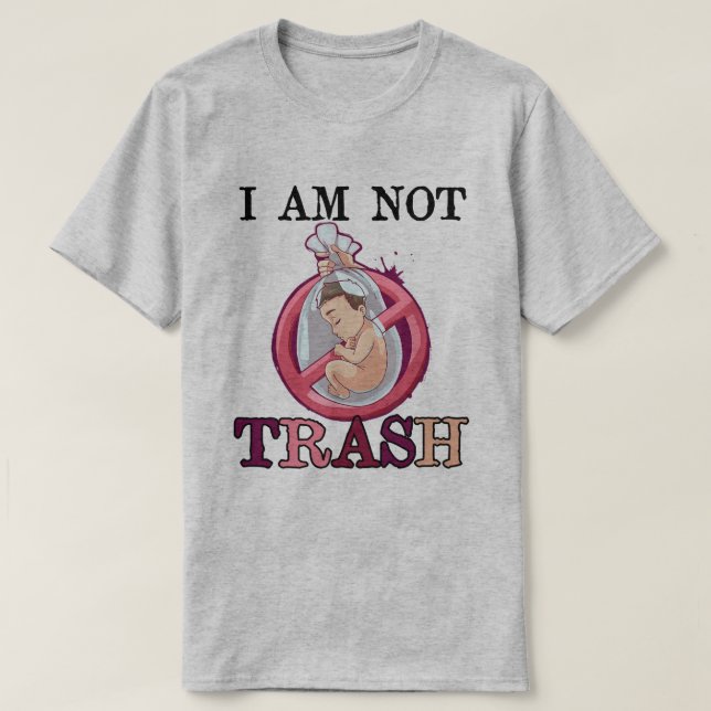 Camiseta Pró-vida Anti-Aborto Interrompe Vidas Não-Nascidas (Frente do Design)