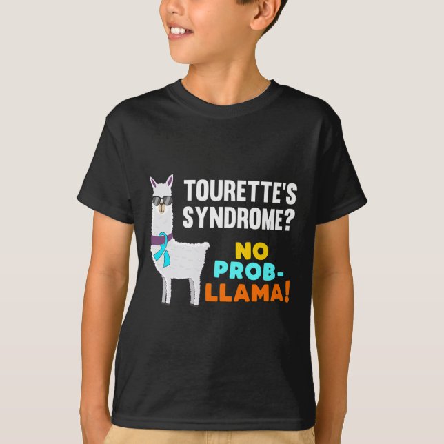 Camiseta Prob-llama Tourette Síndrome Guerreiro Sobrevivent (Frente)