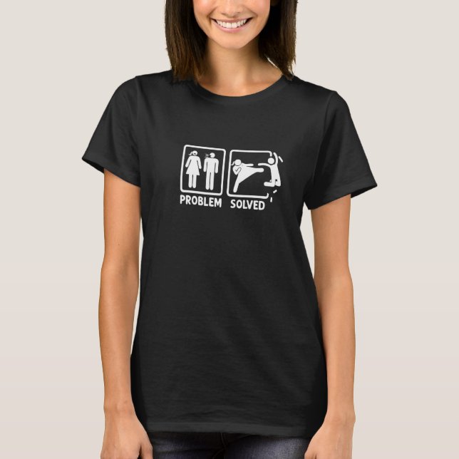 Camiseta Problem Solution Couple Relationship Equal Rights  (Frente)