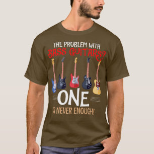 Camiseta Problema Com Guitaristas Bass Engraçados Pla Guita