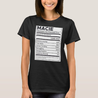 Camiseta Problema com informações sobre nutrição Macie solu