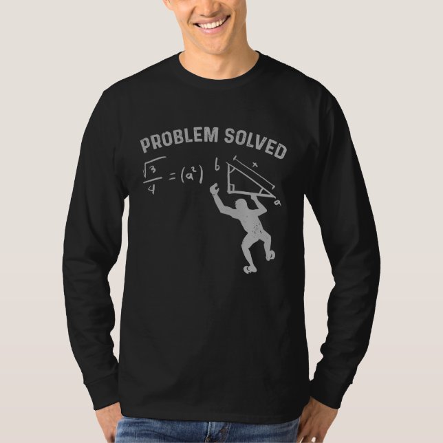 Camiseta Problema de escalada em bloco resolvido (Frente)