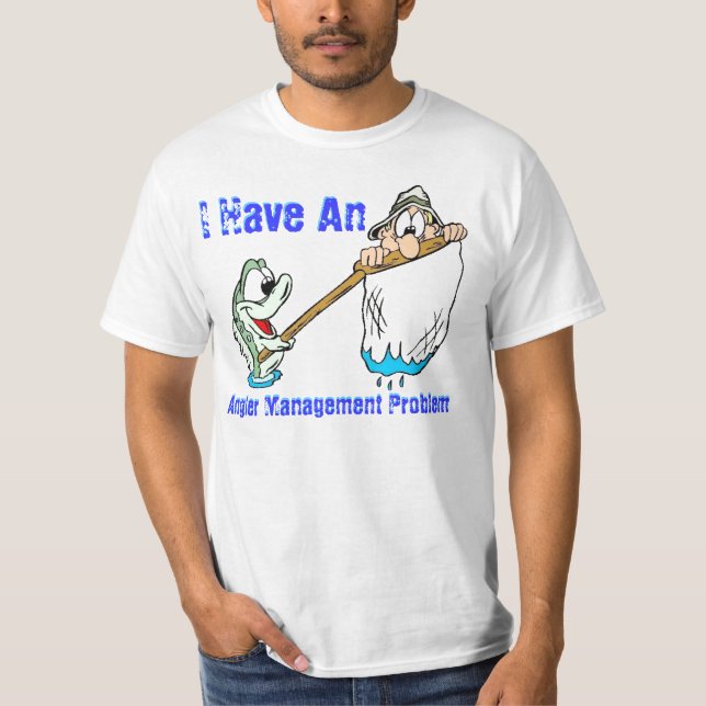 Camiseta Problema de gestão do pescador (Frente)