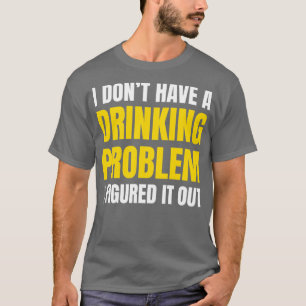 CAMISETA PROBLEMA DO BEBENDO HUMOR DA CERVEJA
