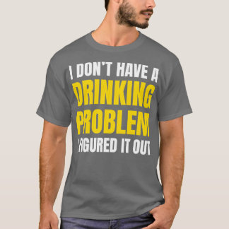 CAMISETA PROBLEMA DO BEBENDO HUMOR DA CERVEJA