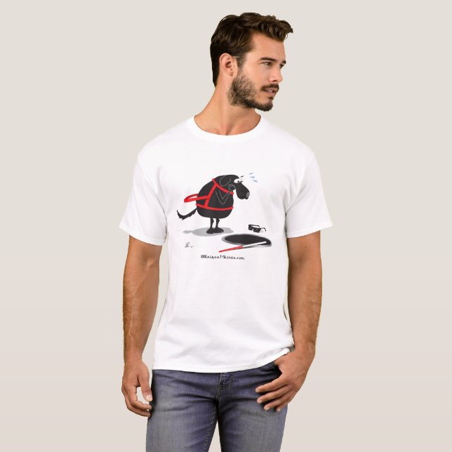 Camiseta Problema do cão de guia (Frente Completa)