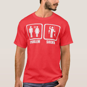 Camiseta Problema do pescador engraçado resolvido 