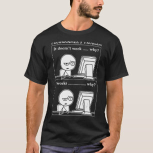 Camiseta Problema do programador que funciona com o mecanis