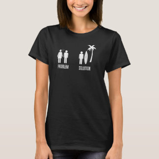 Camiseta Problema E Solução Ir Surf