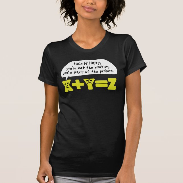 Camiseta Problema Engraçado Matemática (Frente)