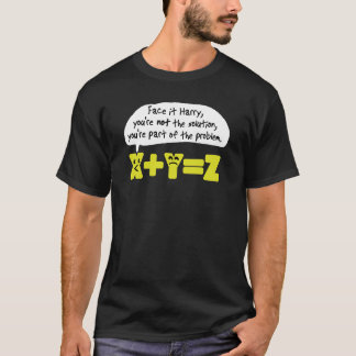 Camiseta Problema Engraçado Matemática