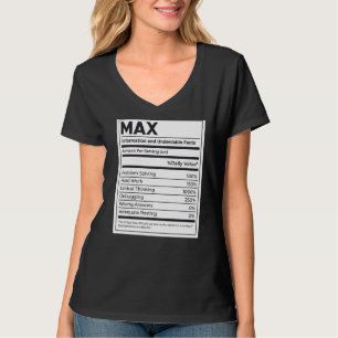 Camiseta Problema máximo de informações de nutrição solucio