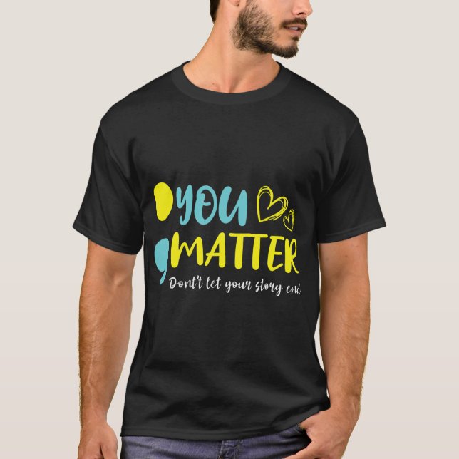 Camiseta Problema Não Deixe Sua História Acabar Com O Menta (Frente)