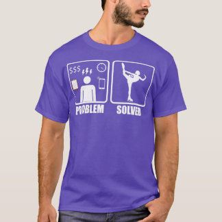 Camiseta Problema Resolvido com Patinação de Figura