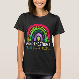 Camiseta Problemas Acabam Com O Estigma Rainbow Boho 1