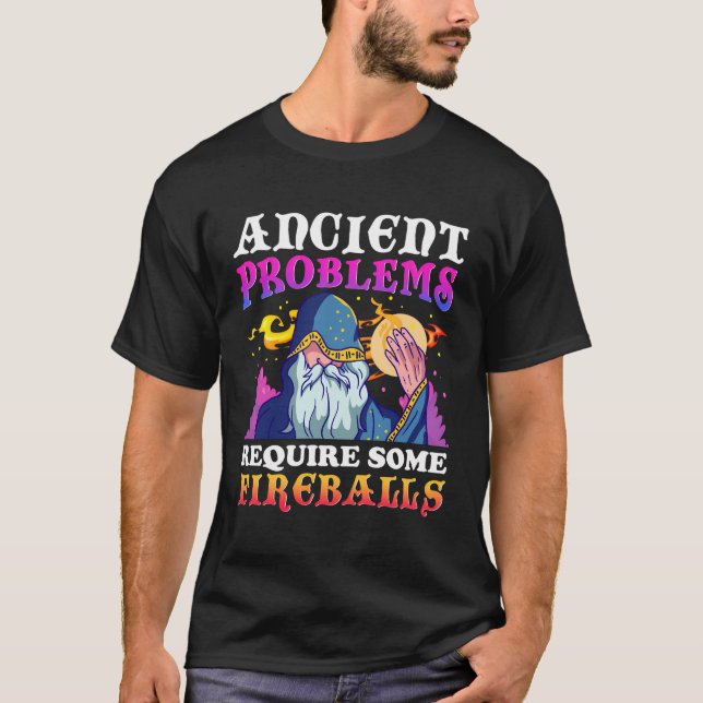 Camiseta Problemas Antigos Requerem Algumas Bombas De Fogo (Frente)