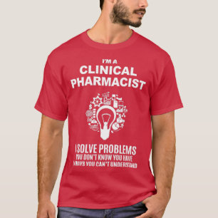 CAMISETA PROBLEMAS CLÍNICOS DE SOLUÇÃO FARMACÊUTICA BRANCO 