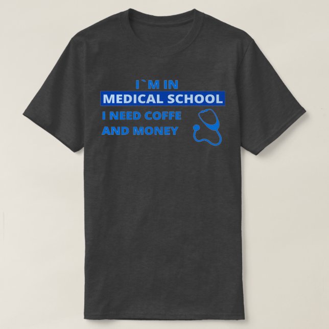 Camiseta Problemas com estudantes do ensino médico 1 (Frente do Design)